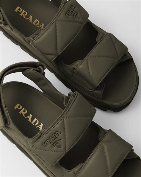 prada sandals green|More.